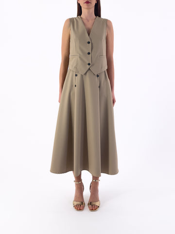 Completo sahara con gilet