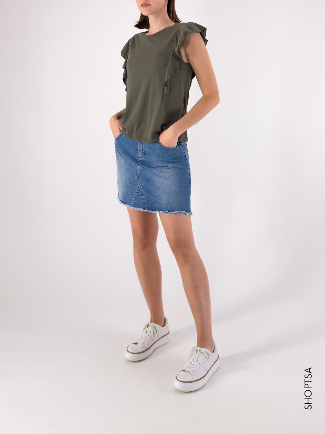 Canotta rouches UE0126