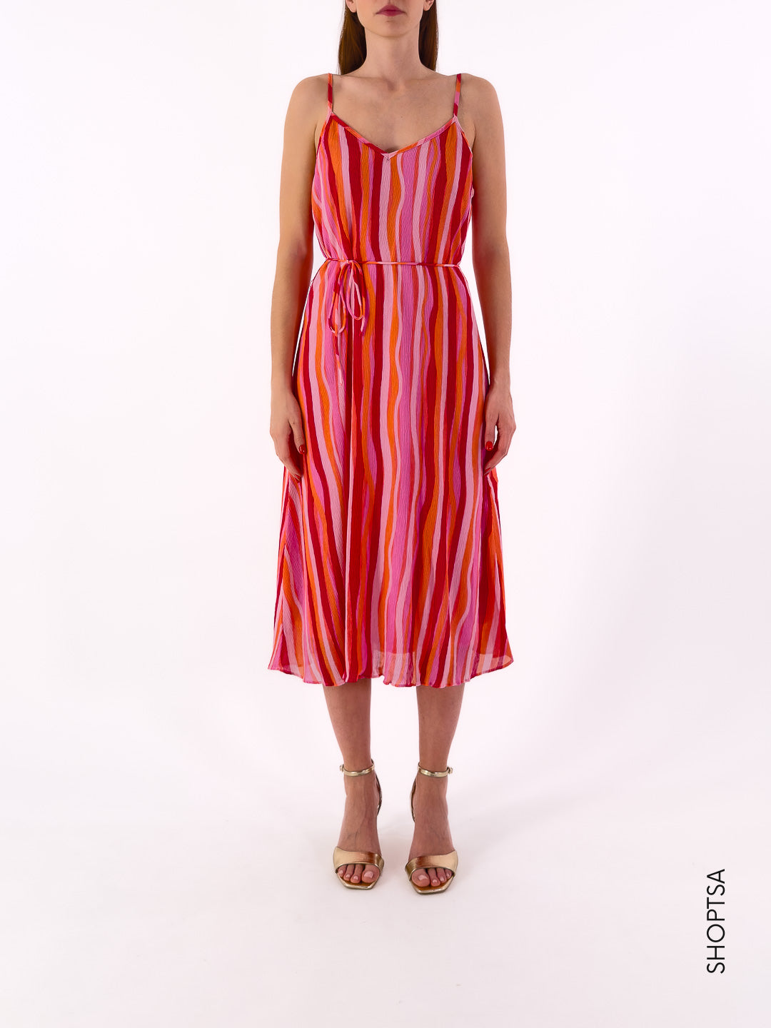 Abito a righe fucsia - NUMPH