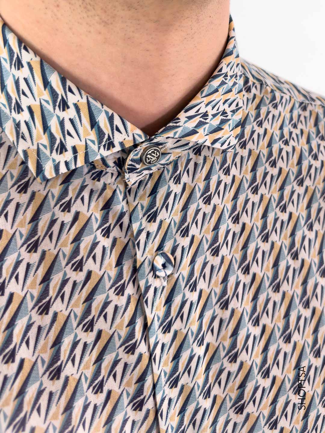 Camicia cotone leggero con stampa