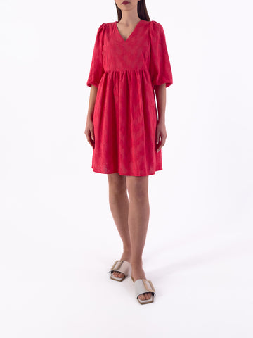 Abitino corto in sangallo di cotone