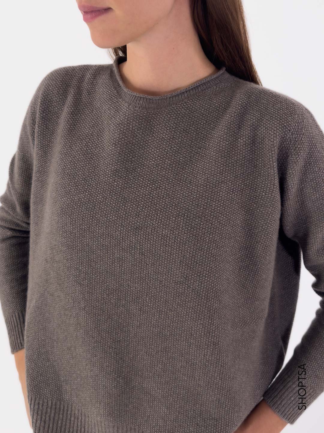 Maglia in lana punto riso