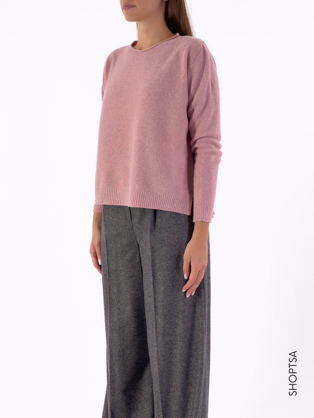 Maglia in lana punto riso