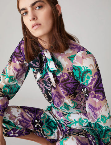 Camicia in georgette con fascia TRONCO