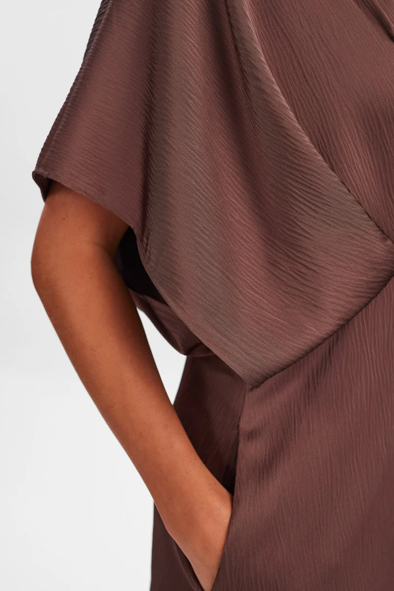 Abito midi cioccolato 705265