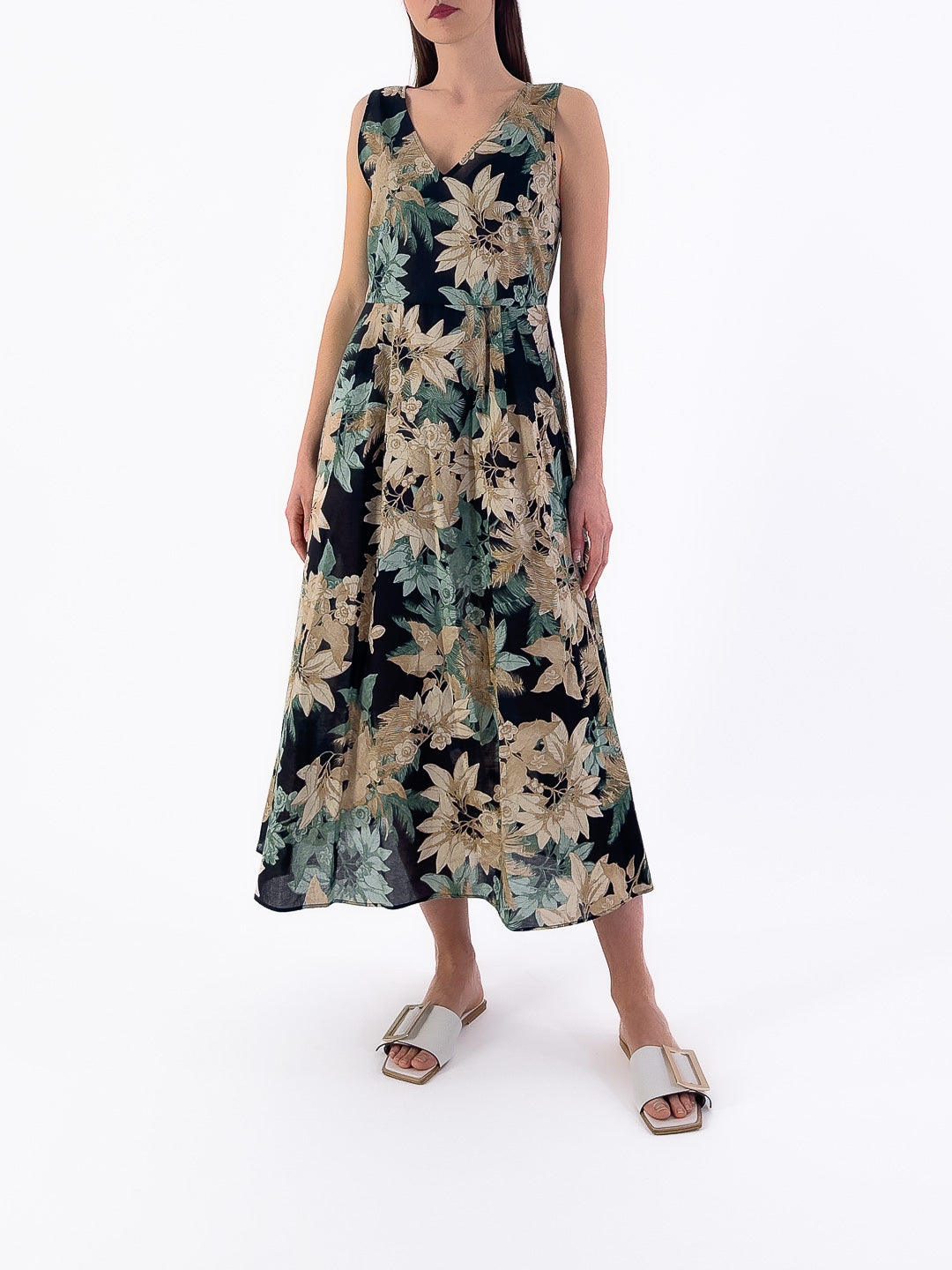 Abito in cotone smanicato SOL