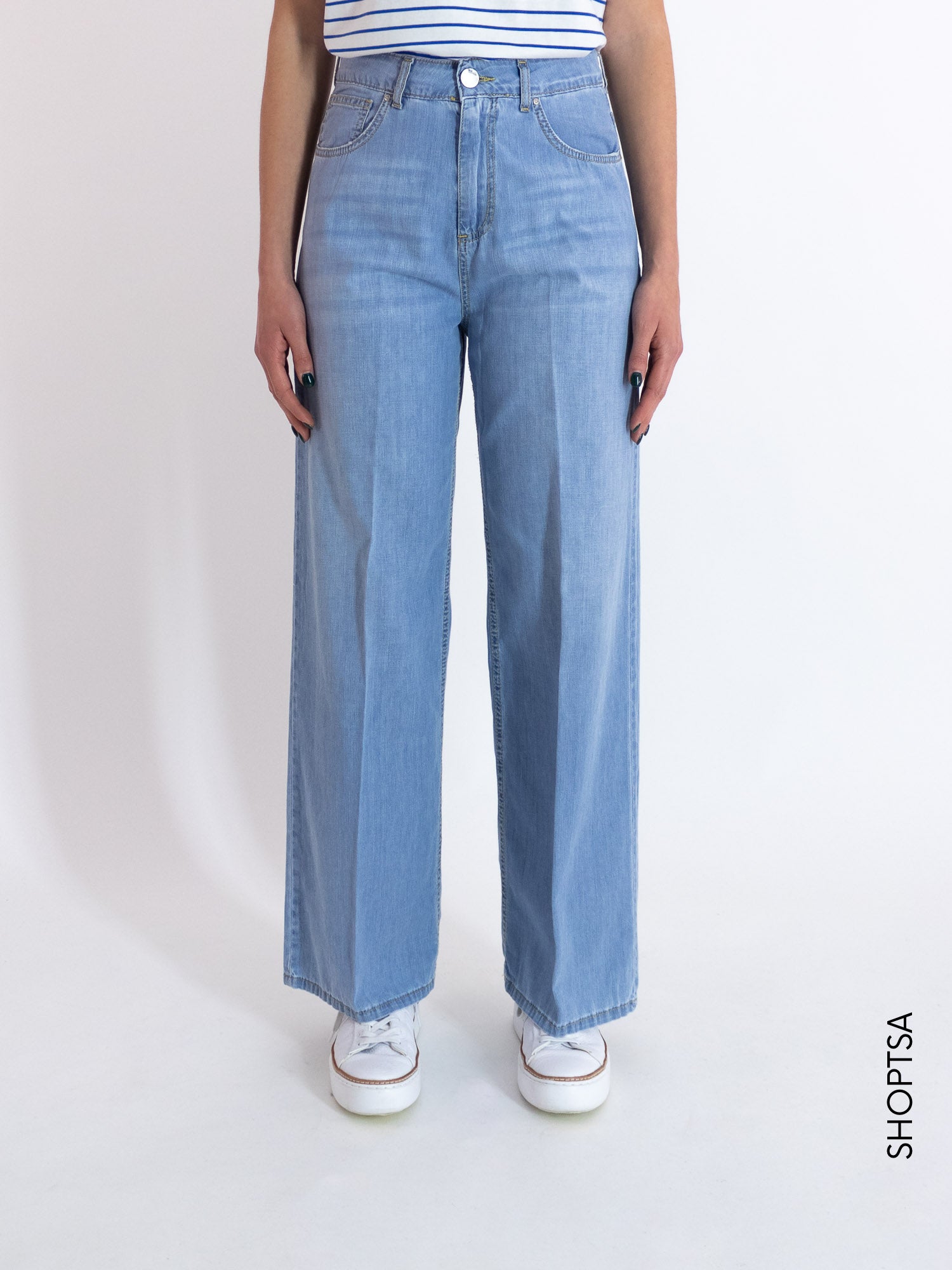 Jeans leggero palazzo - PRANI