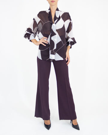 Burgundy elegant shirt - EMME Marella