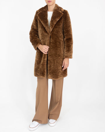 Cappotto teddy marrone