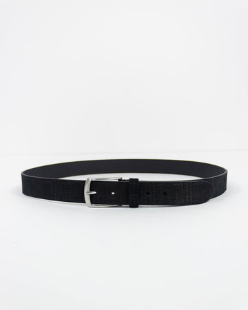 Black suede belt