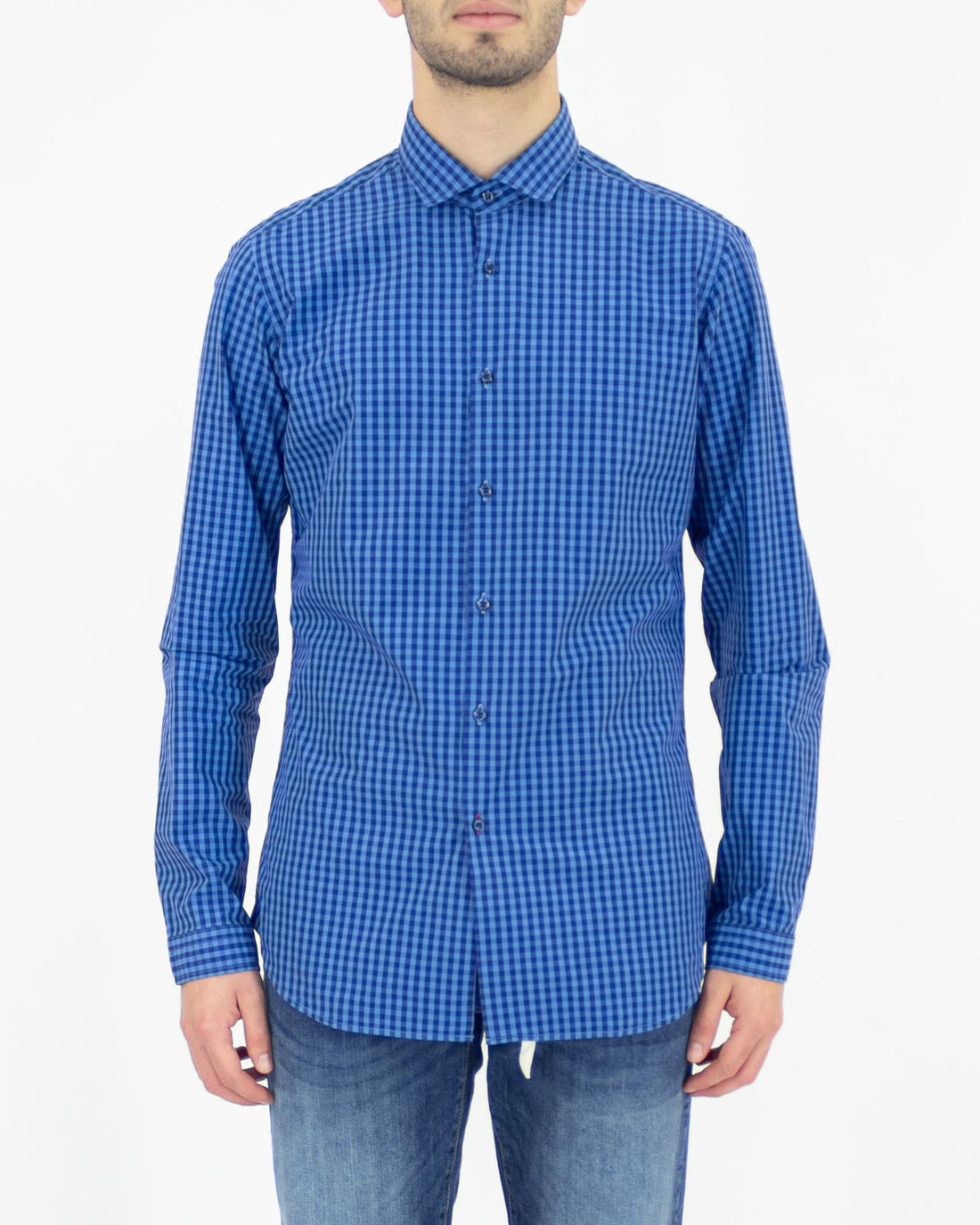 Camicia a quadretti in cotone