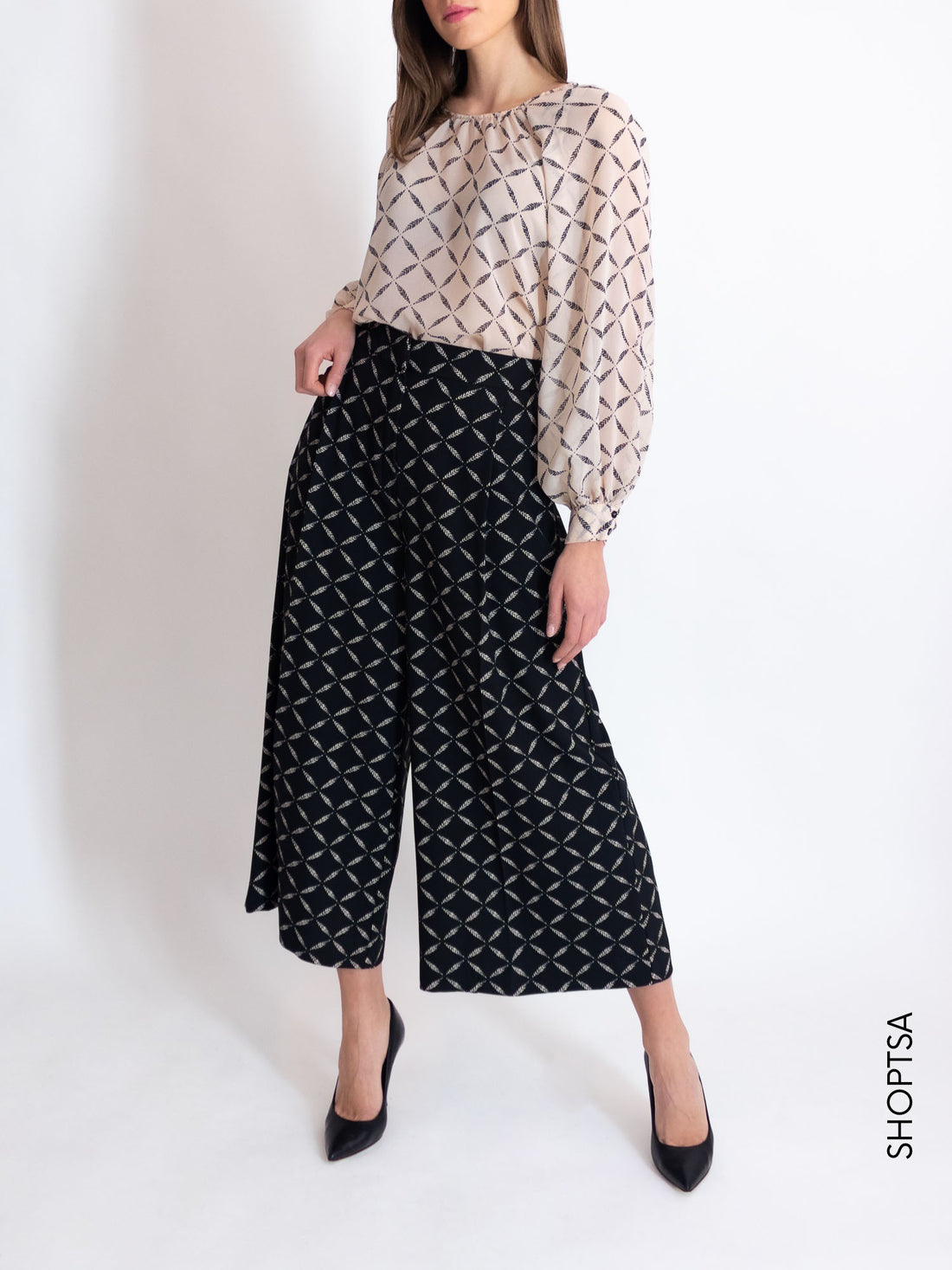 Blusa in georgette cipria - EMME Marella