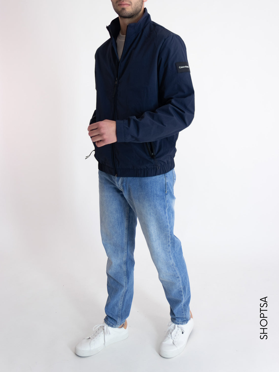 Giacca in nylon con zip - Calvin Klein