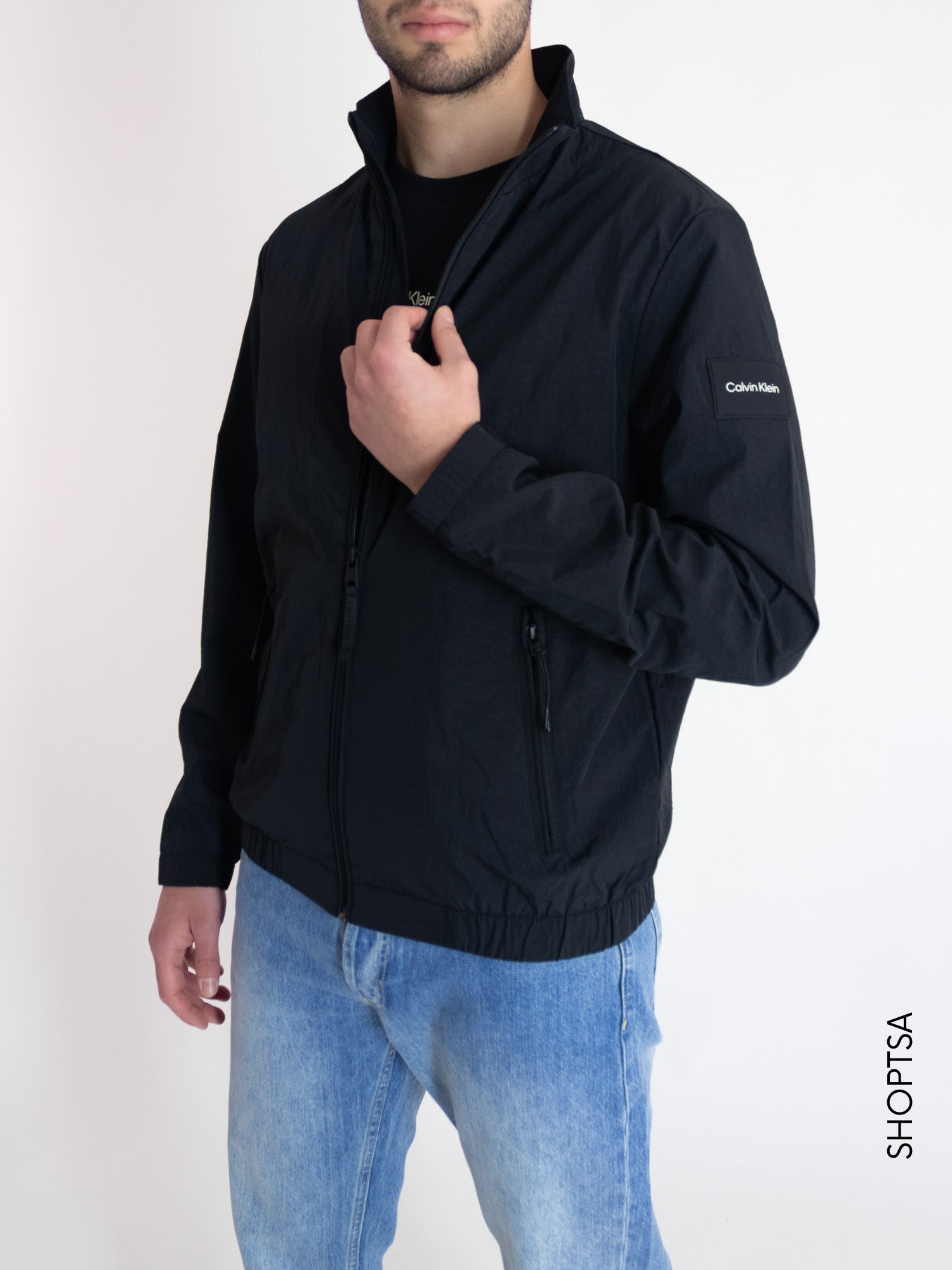 Giacca uomo con zip in nylon K10K108628 Calvin Klein shopTSa