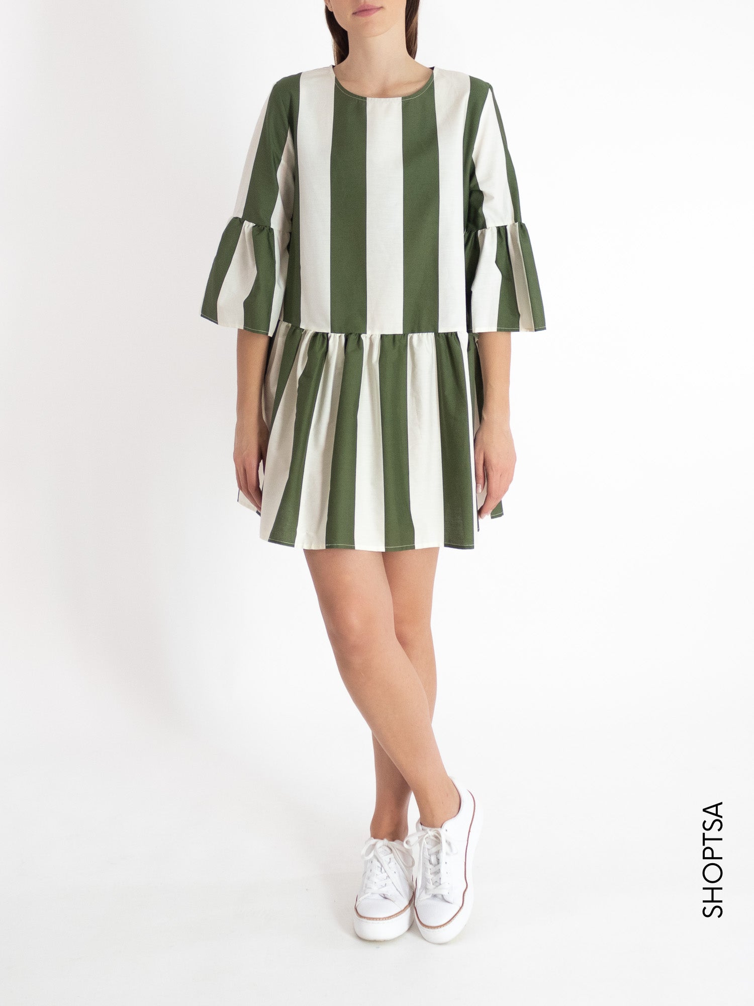 Women's striped dress TY1647 - ViCOLO