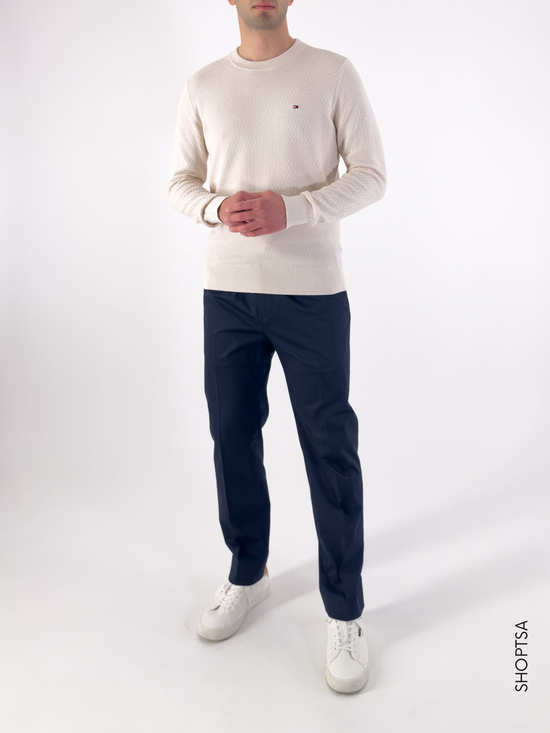 Pullover a nido d'ape - Tommy Hilfiger