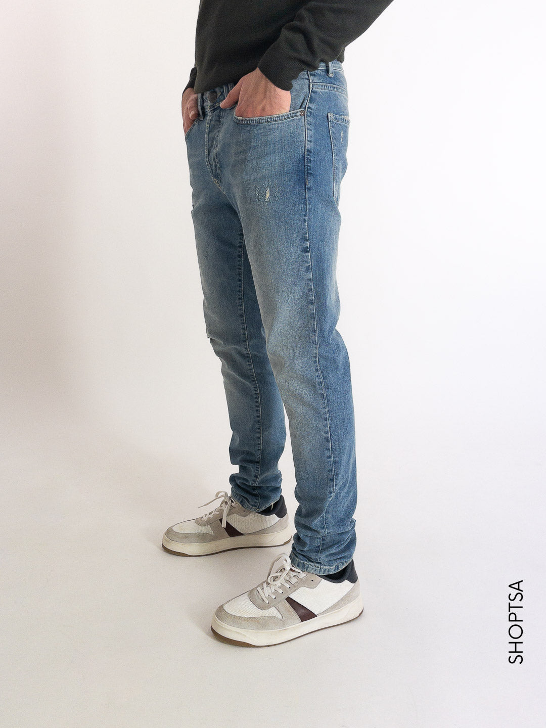 Jeans tapered chiaro - PONT DENIM