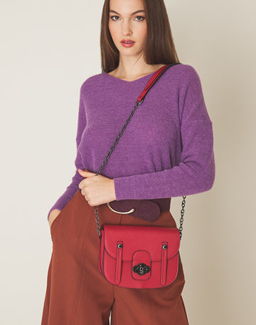 Borsa tracolla saffiano POPPY - MANILA GRACE