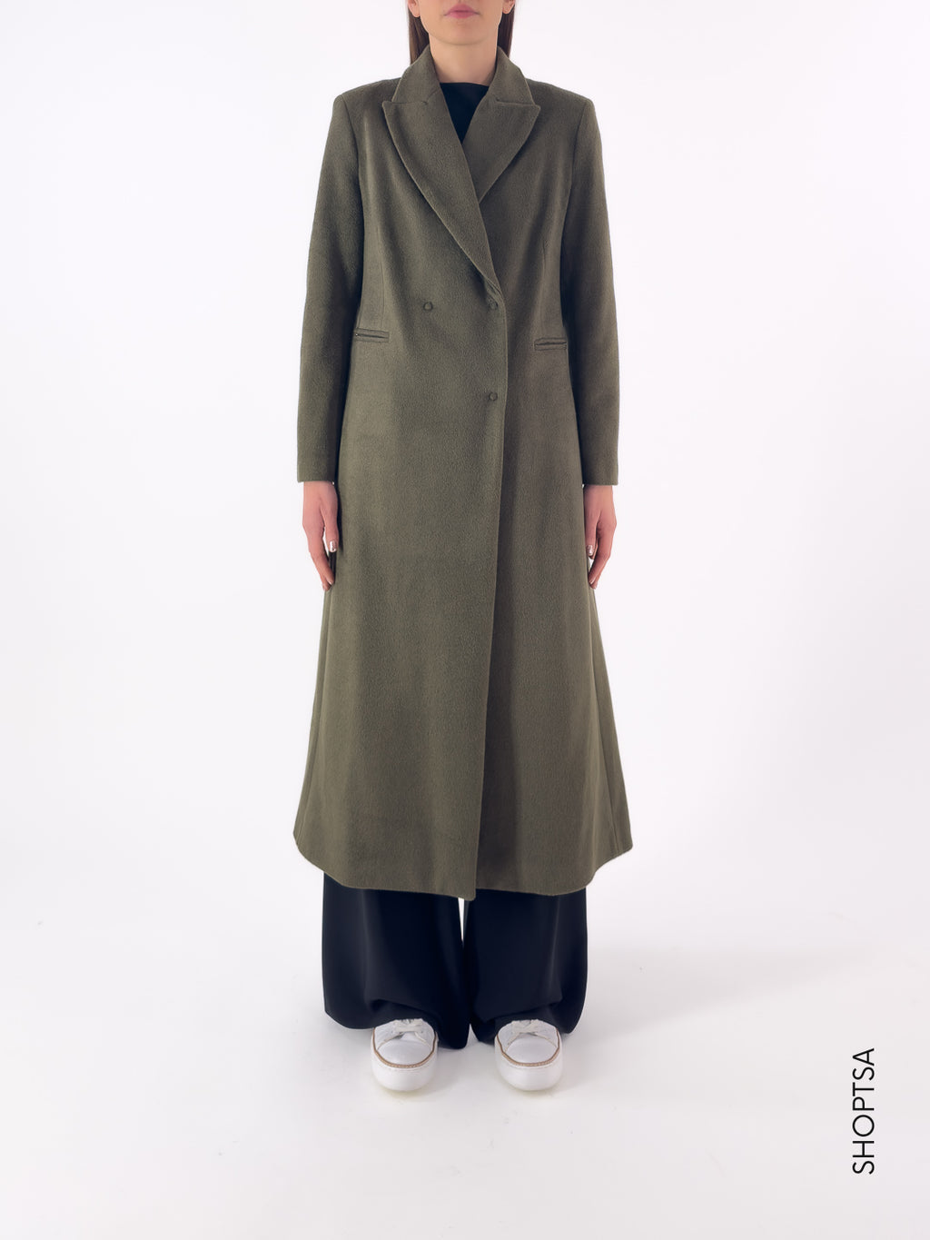 Cappotto lungo doppiopetto