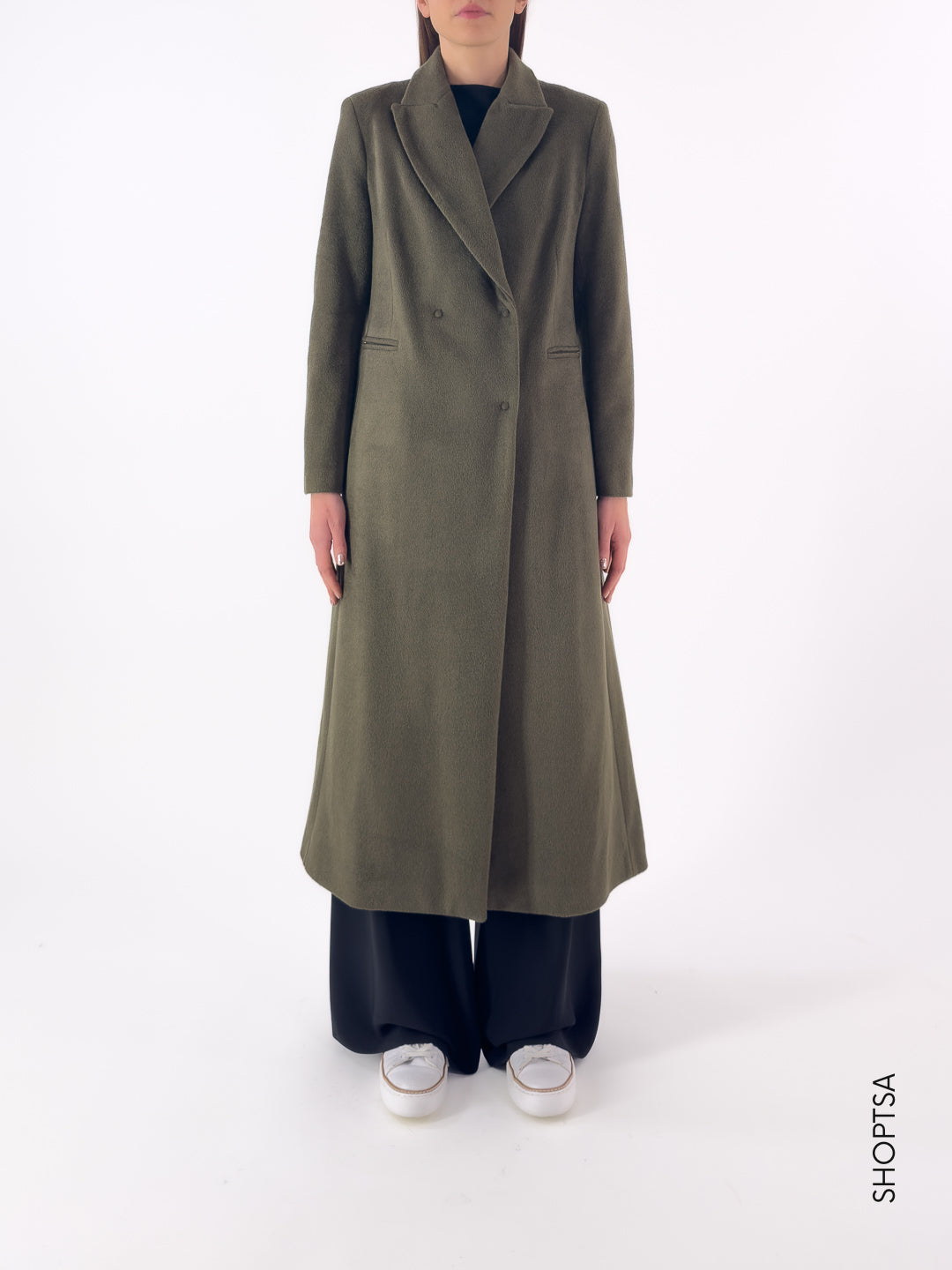 Cappotto lungo doppiopetto