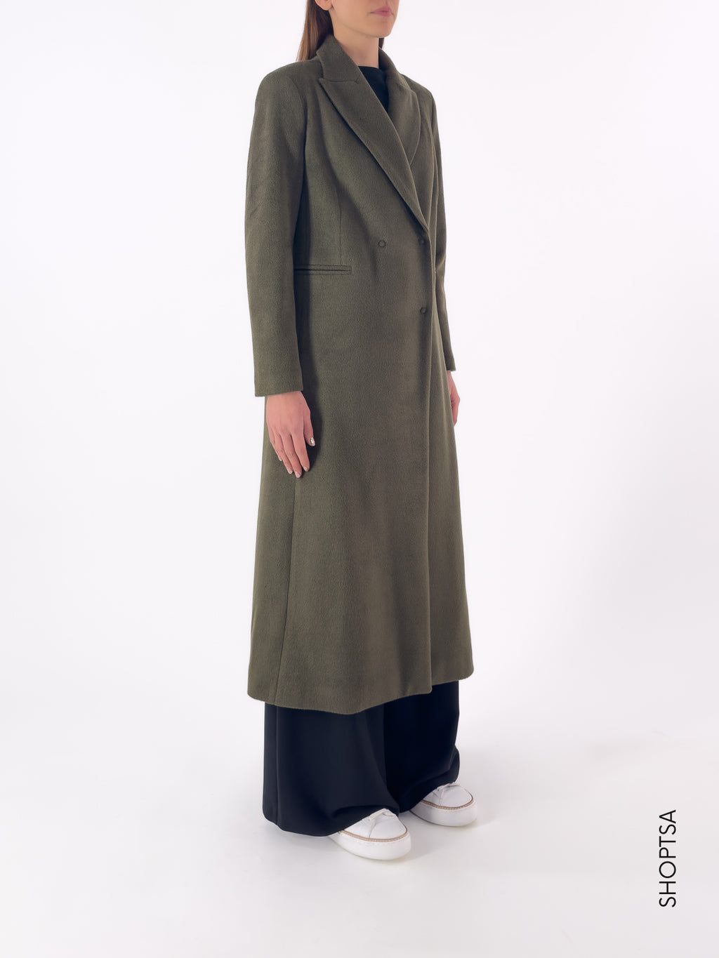 Cappotto lungo doppiopetto