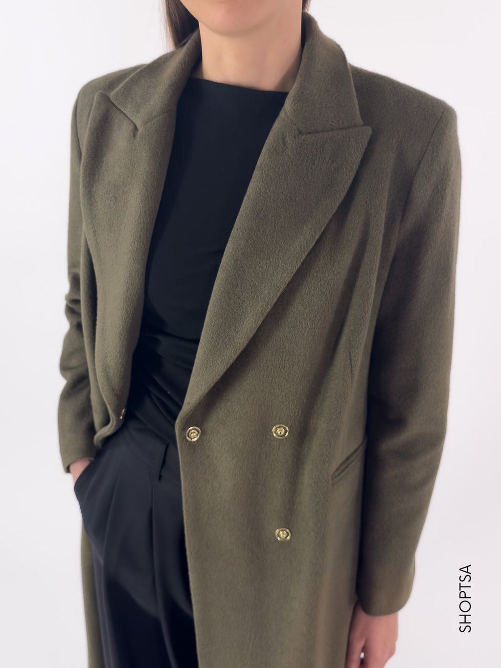 Cappotto lungo doppiopetto