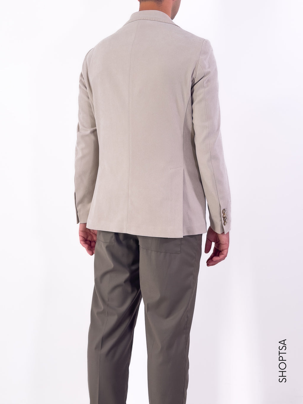 Giacca doppiopetto effetto velluto