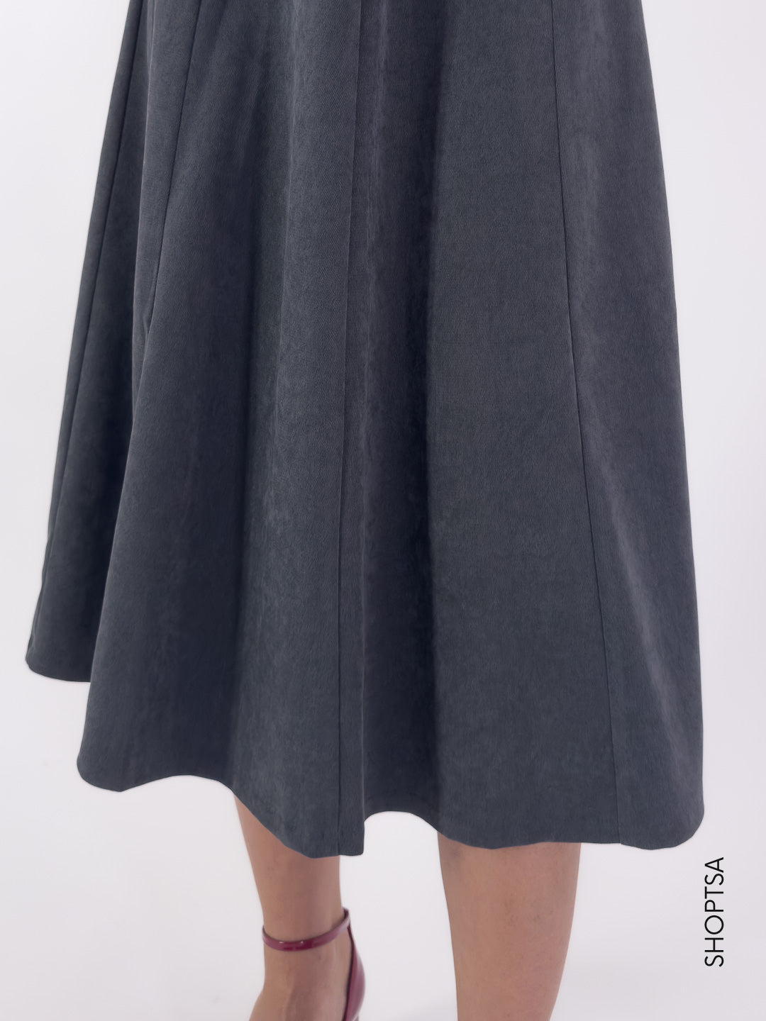 Gonna a ruota in velluto