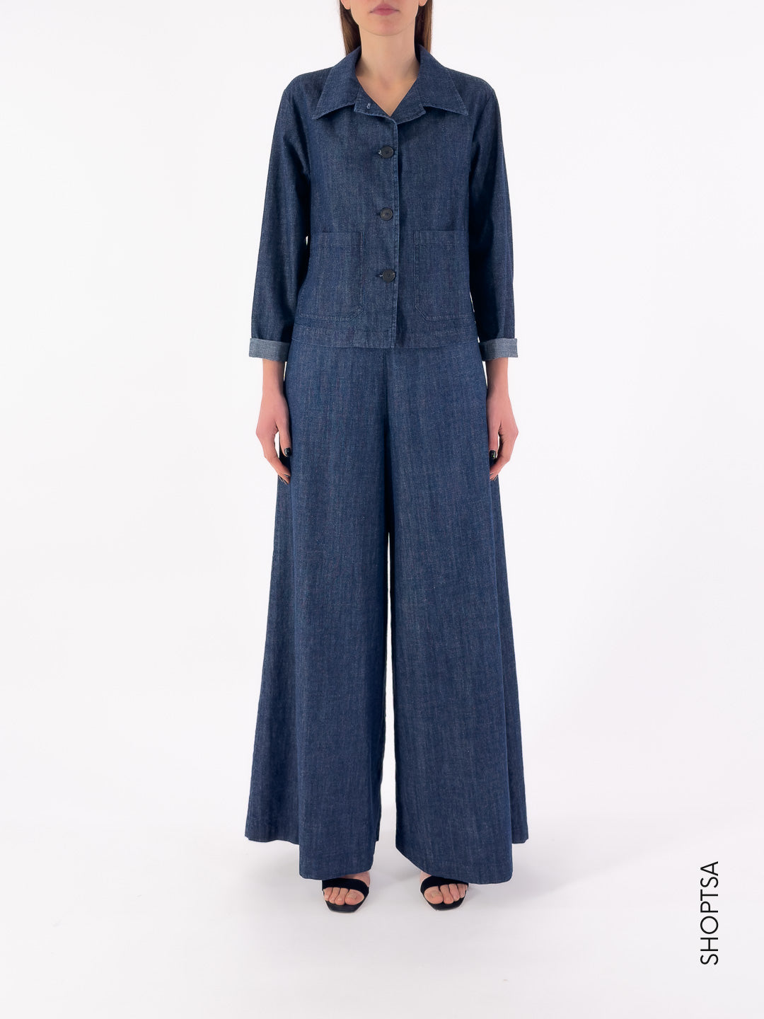 Pantalone in jeans ampio - Toujour Femme