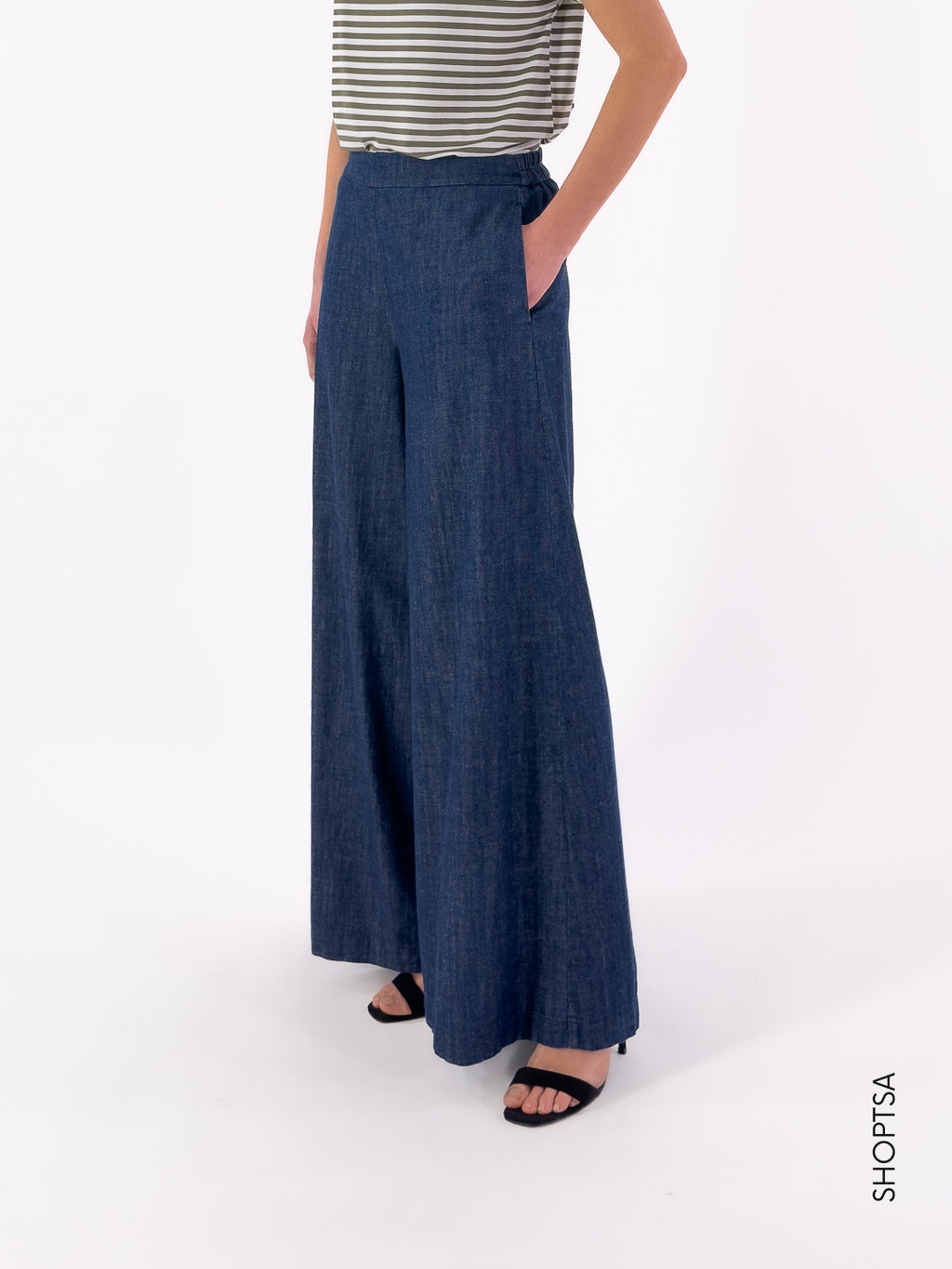 Pantalone in jeans ampio - Toujour Femme