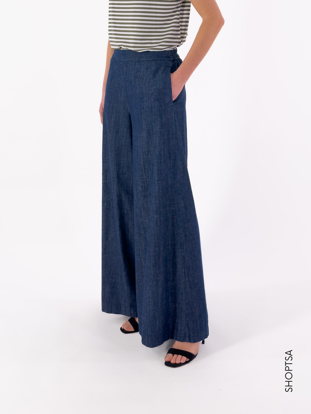 Pantalone in jeans ampio - Toujour Femme