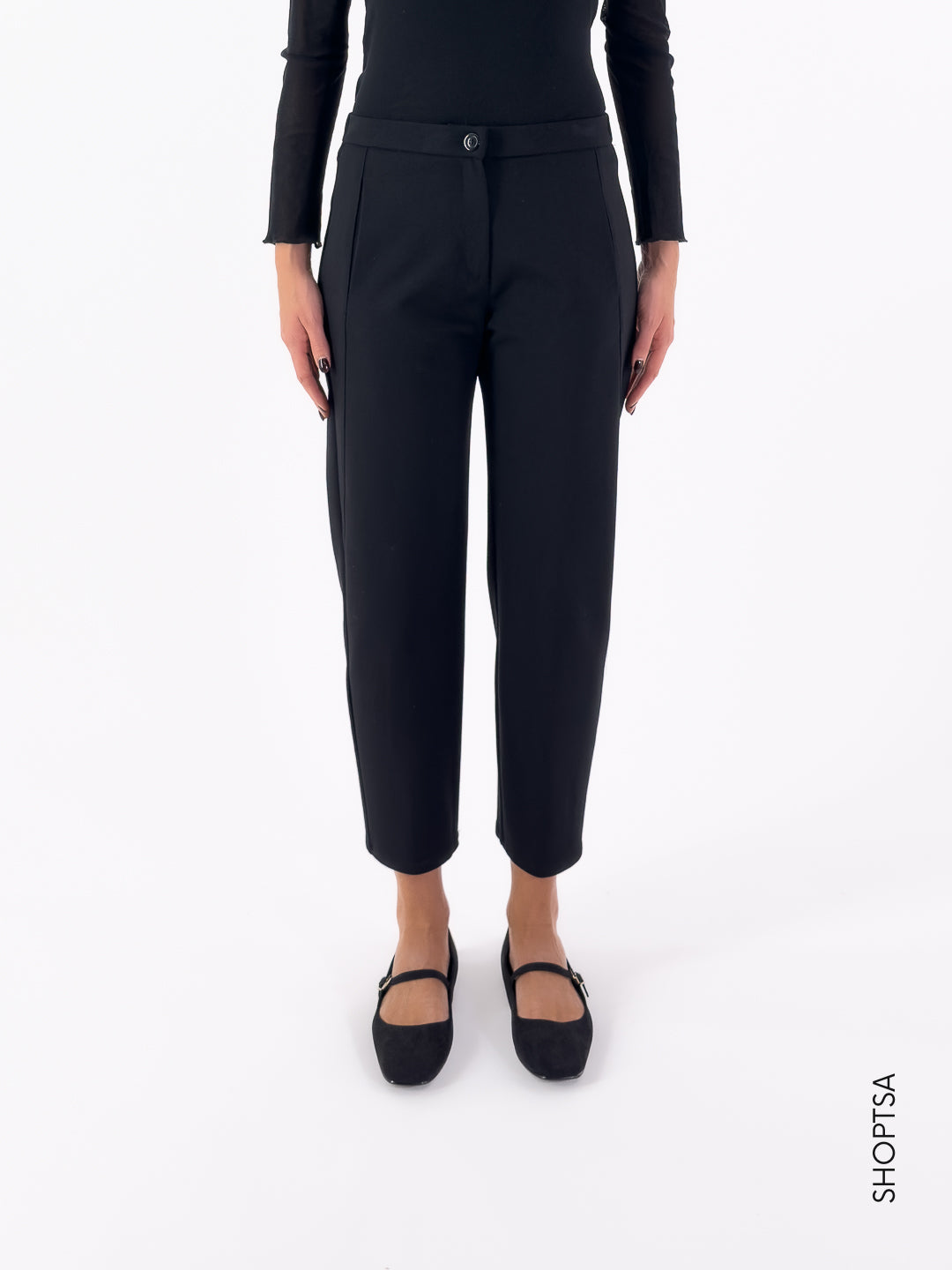 Pantalone carrot in jersey