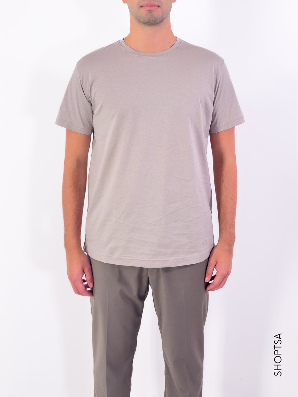 T-shirt sottogiacca in filo di scozia