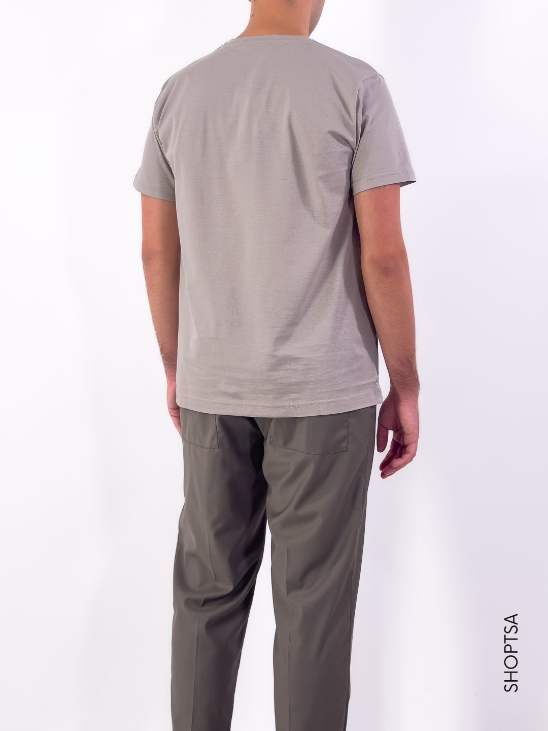 T-shirt sottogiacca in filo di scozia