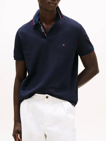 Polo regular fit con dettagli a contrasto