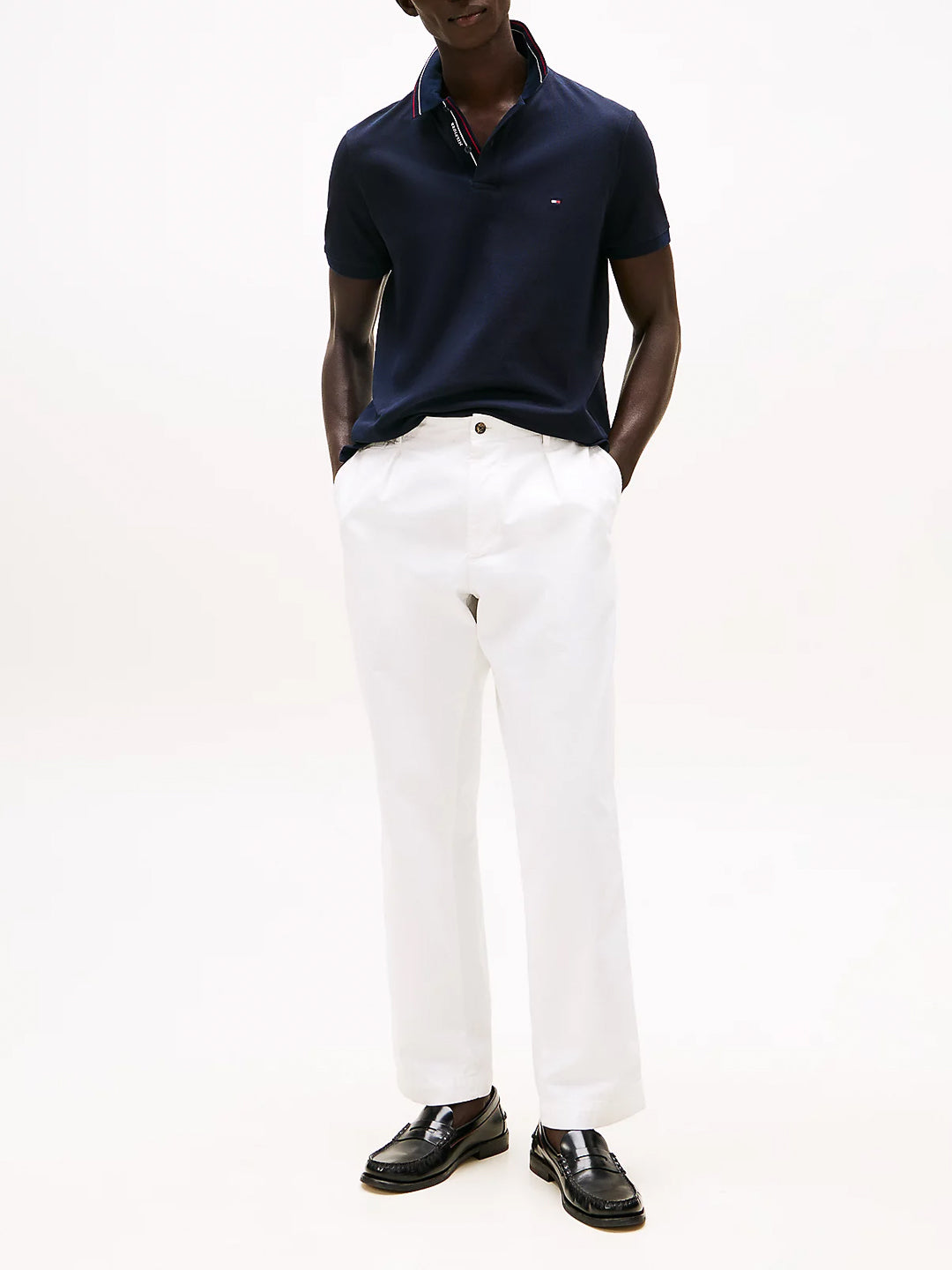 Polo regular fit con dettagli a contrasto