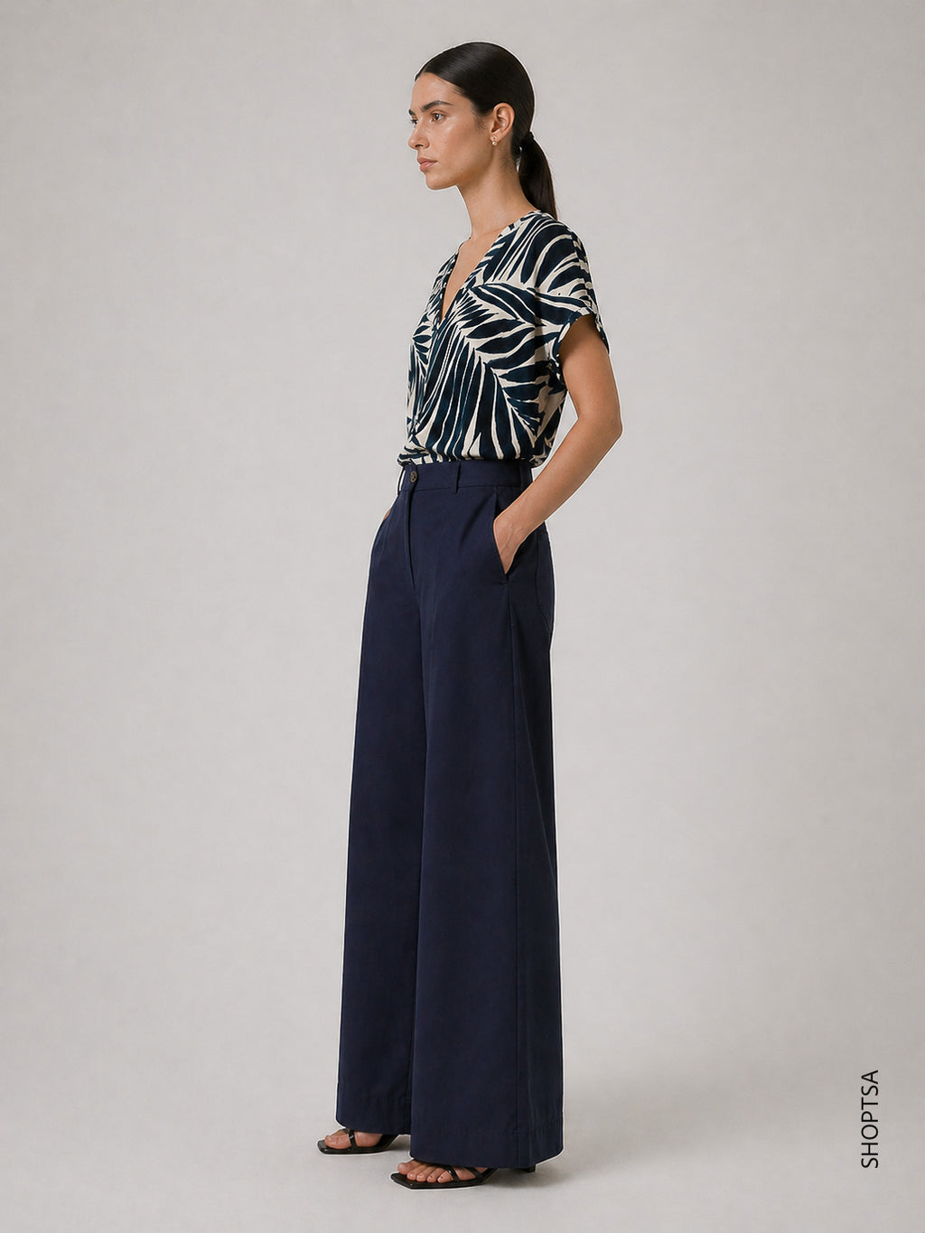 Pantalone stretch ampio EMMVacillo - Emme Marella - shopTSa