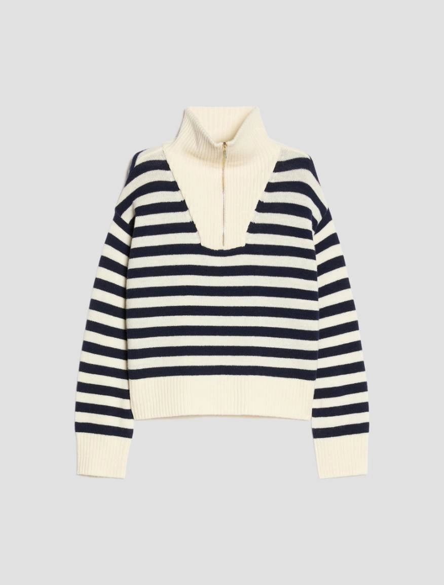 Maglia ampia in lana a righe PBBBAMBINA