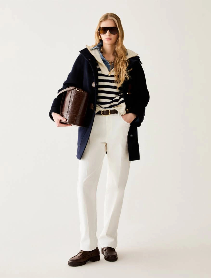 Maglia ampia in lana a righe PBBBAMBINA