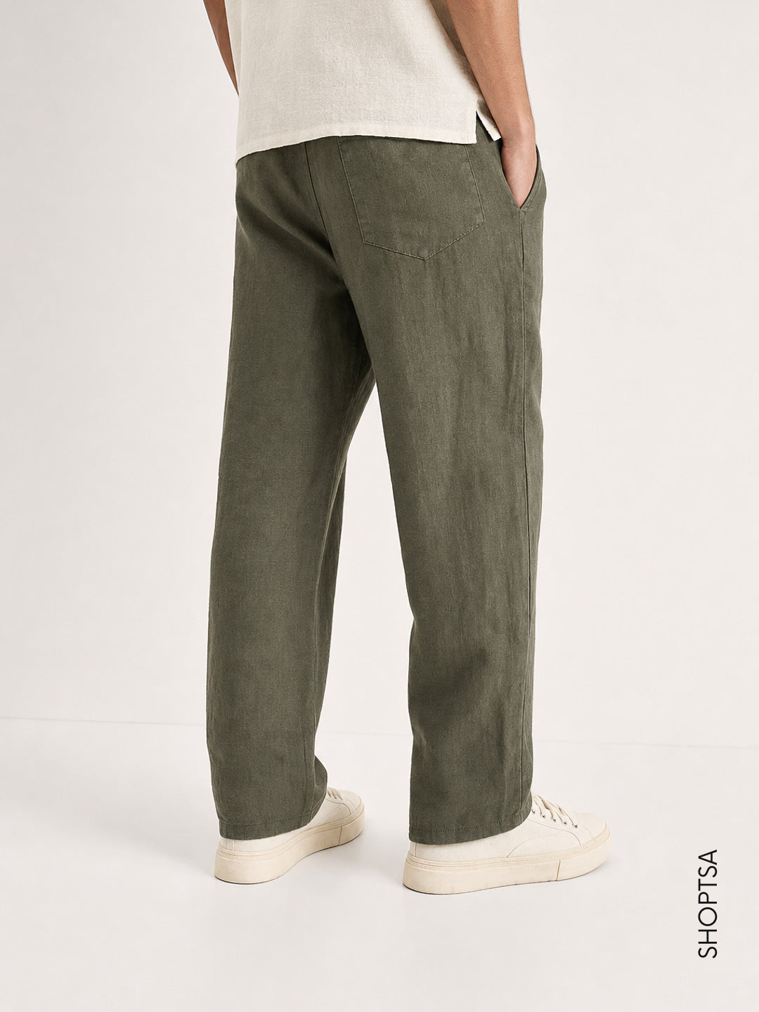 Pantalone Relaxed Fit 100% Lino