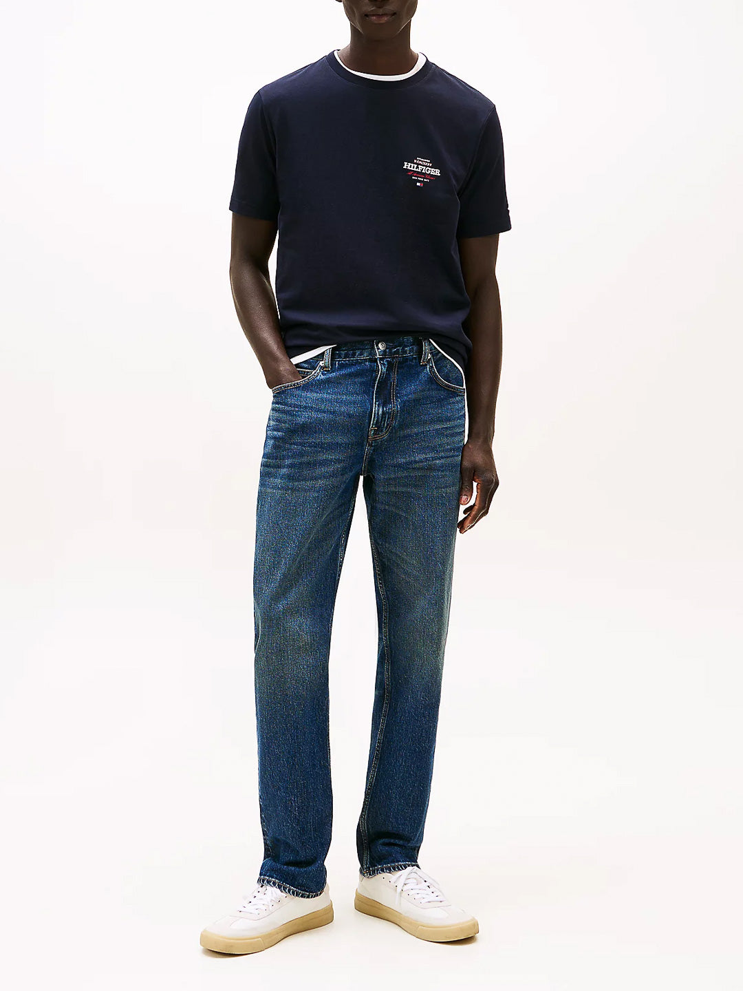 T-shirt con logo e bandierina - Tommy Hilfiger - shopTSa