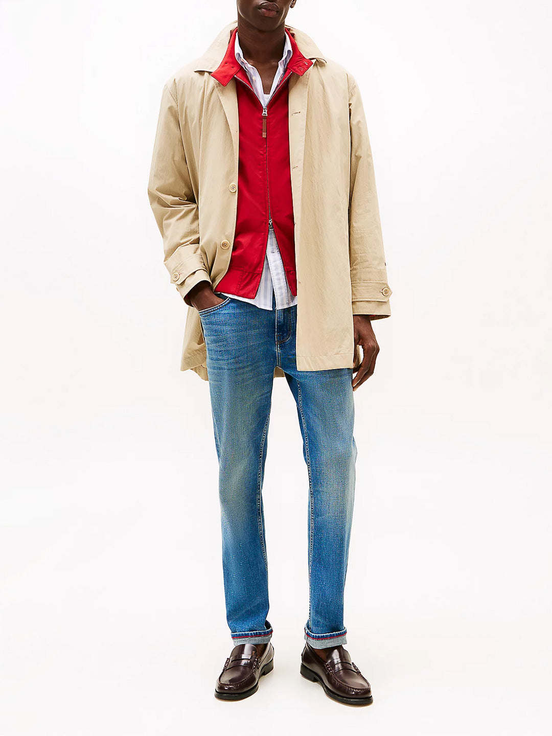 Jeans Th Art. MW0MW38814 Jeans Denton dal taglio dritto con baffature - Tommy Hilfiger - shopTSa