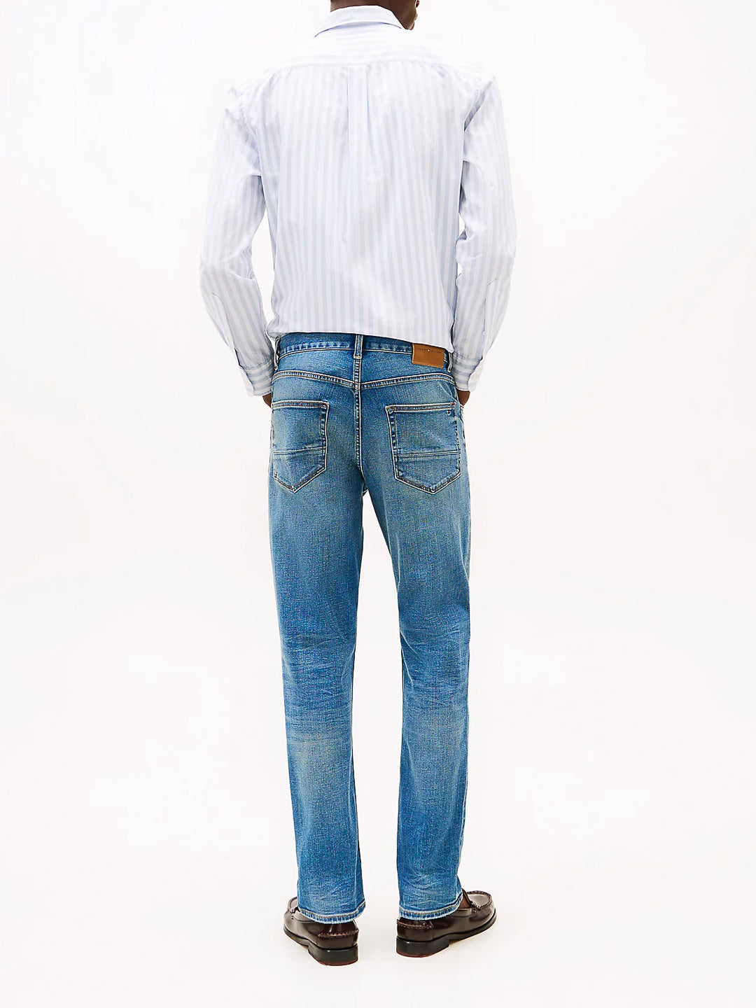 Jeans Th Art. MW0MW38814 Jeans Denton dal taglio dritto con baffature - Tommy Hilfiger - shopTSa