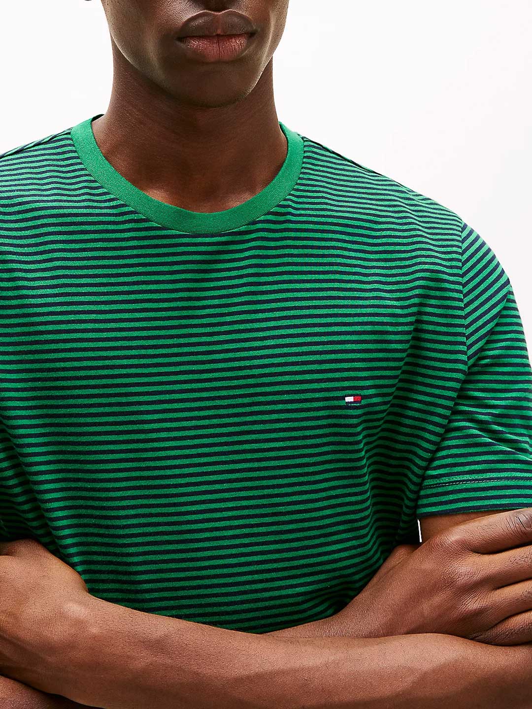 T-shirt a righe in cotone