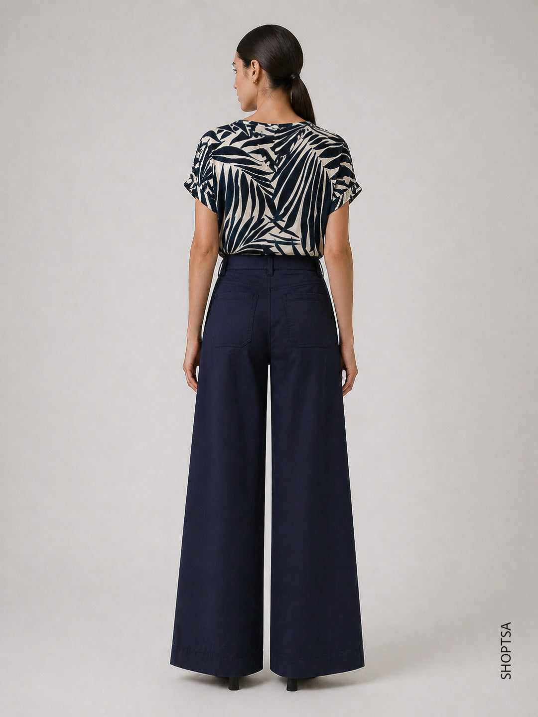 Blusa in twill fluido PBBCHIFFON