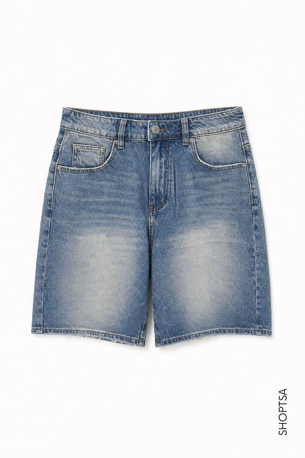 Bermuda denim morbido elasticizzato