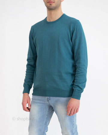 Basic crew neck sweater in cotton