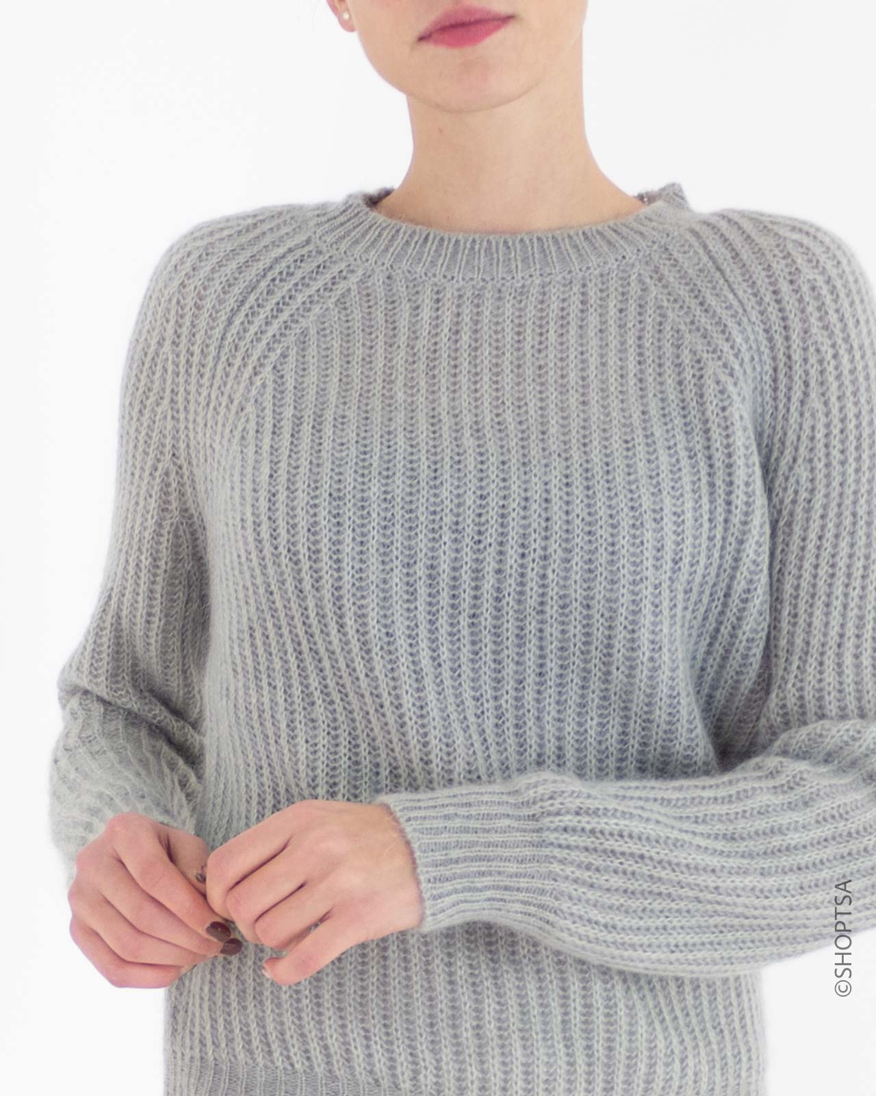 Basic wool sweater 55021 - ViCOLO 