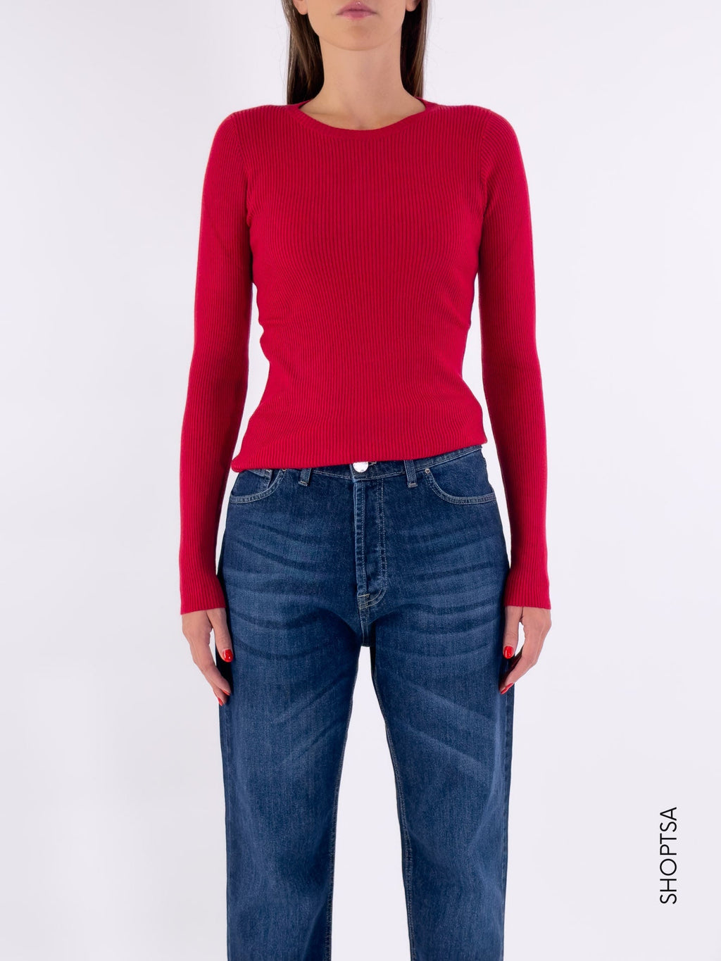 Maglia sottogiacca a costine