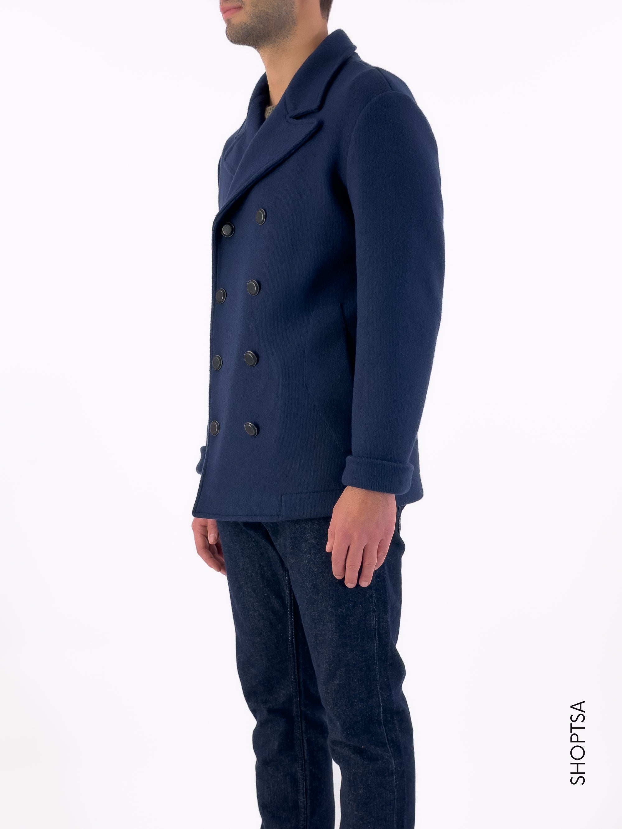 Deep blue Picot coat GU35067 - GAUDì